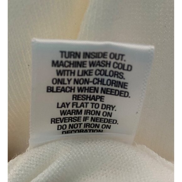 NWT$29 Roz & Ali Button-Up Cardigan Sweater Womens L White 3/4 Sleeves Lightweig - Picture 6 of 10